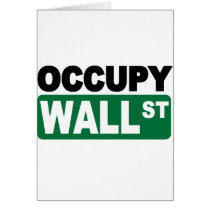 Occupy Wall St. Greeting Card
