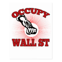 Occupy Wall Street American Worker Postcard