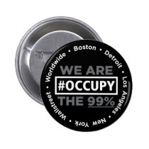 Occupy Wall Street and Worldwide Button buttons
