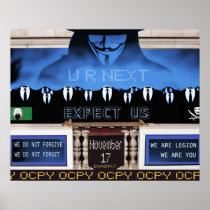 Occupy Wall Street - Anonyus Poster