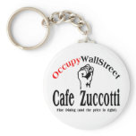 Occupy Wall Street - Cafe Zuccotti Keychain