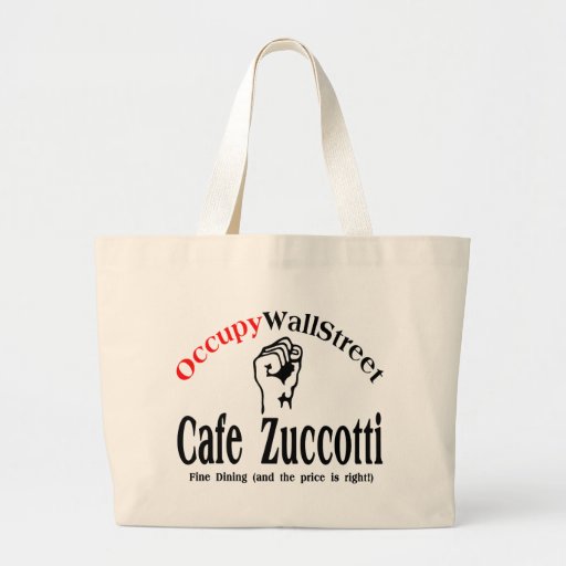 Occupy Wall Street - Cafe Zuccotti Tote Bags