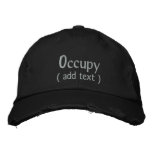 Occupy Wall Street Custom Cap Embroidered Baseball Cap