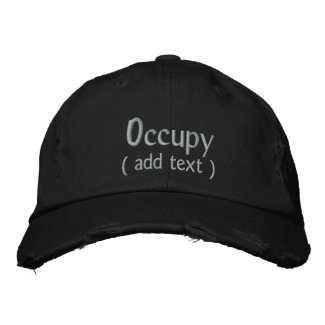 Occupy Wall Street Custom Cap embroideredhat