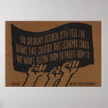Occupy Wall Street Demonstrate Against the Banks F Poster