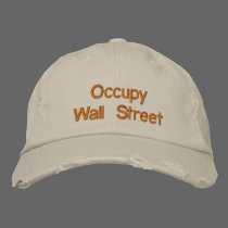 Occupy Wall Street embroidered hats