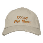 Occupy Wall Street Embroidered Baseball Caps