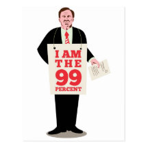 Occupy Wall Street I am 99 percent Postcard