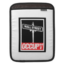 OCCUPY WALL STREET -.png Sleeves For iPads