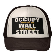 OCCUPY WALL STREET POWER TO THE PEOPLE MESH HAT
