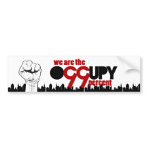 Occupy Wall Street - We are the 99 Percent Bumper Stickers