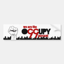 Occupy Wall Street - We are the 99 Percent Bumper Stickers