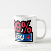 Occupy Wall Street ... We Are The 99% Percent Mugs