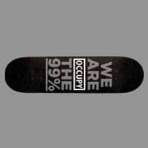Occupy Wallstreet/We are 99 Percent Skateboard skateboards