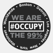 Occupy Wallstreet/Worldwide Sticker