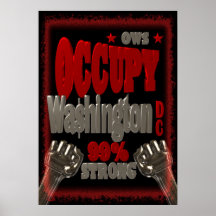 Occupy Washington DC OWS 99percent strong Posters