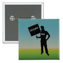 Occupy!  We Are The 99% Pinback Buttons