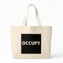 Occupy (White on Black) Canvas Bag