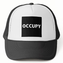 Occupy (White on Black) Trucker Hat