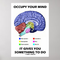 Occupy Your Mind It Gives You Something To Do Poster