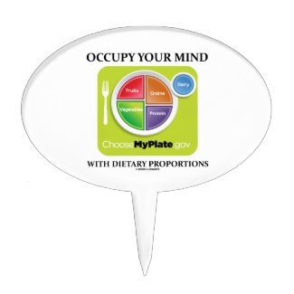 Occupy Your Mind With Dietary Proportions MyPlate Cake Picks