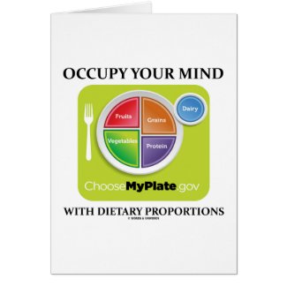 Occupy Your Mind With Dietary Proportions MyPlate Card