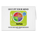 Occupy Your Mind With Dietary Proportions MyPlate Card