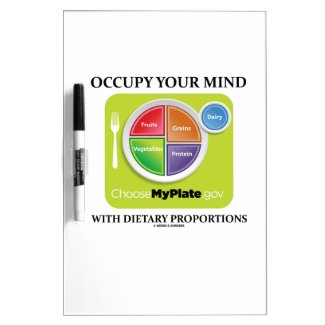 Occupy Your Mind With Dietary Proportions MyPlate Dry-Erase Whiteboards