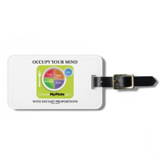 Occupy Your Mind With Dietary Proportions MyPlate Luggage Tag