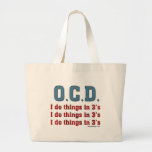 OCD I Do Things in 3's Canvas Bags