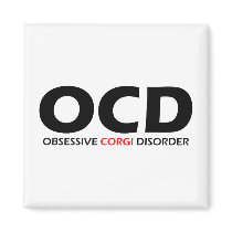 OCD - Obsessive Corgi Disorder Fridge Magnets