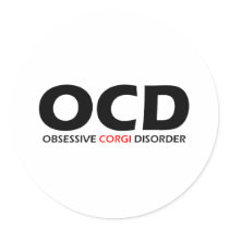 OCD - Obsessive Corgi Disorder Sticker