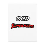 OCD Superhero Postcard