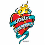OCD Tattoo Heart Photo Sculptures