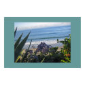 Ocean and flowers posters