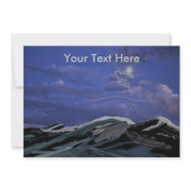Ocean at night © custom invitations
