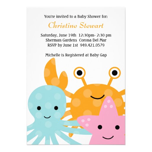 Ocean Baby Shower Invitation