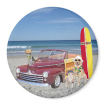Ocean/Beach/Surfing/Woodie Refrigerator Magnets