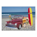 Ocean/Beach/Woodie/Surfing Greeting Card