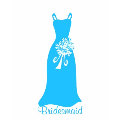 Ocean Blue Bridesmaid Dress T-shirts by OccasionsByMadeleine