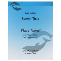 Ocean Blue Dolphins Event Flyer