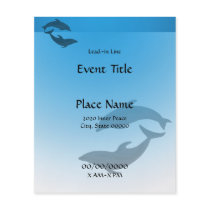Ocean Blue Dolphins Small Event Flyer