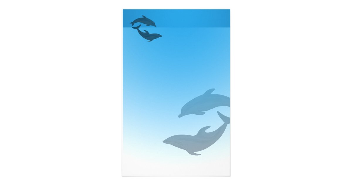 Ocean Blue Dolphins Stationary Stationery Zazzle