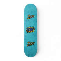 Ocean blue pow skate boards