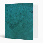 Ocean Blue Retro Flowers and Butterflies Abstract Vinyl Binders