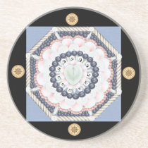 Ocean Blue Sailors Valentine Coasters