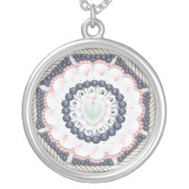 Ocean Blue Sailors Valentine Necklace