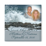 Ocean Blue/ Save the Date Fridge Magnets
