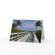 Ocean Boardwalk, Card by ZenfulDelights Ocean Boardwalk, Card