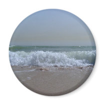 Ocean Breeze - Beach in Kuwait magnets by Rainmountain Ocean Breeze - Beach in Kuwait magnets